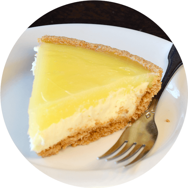 Marie Callender's Menu Slice of Lemon Cream Cheese Pie