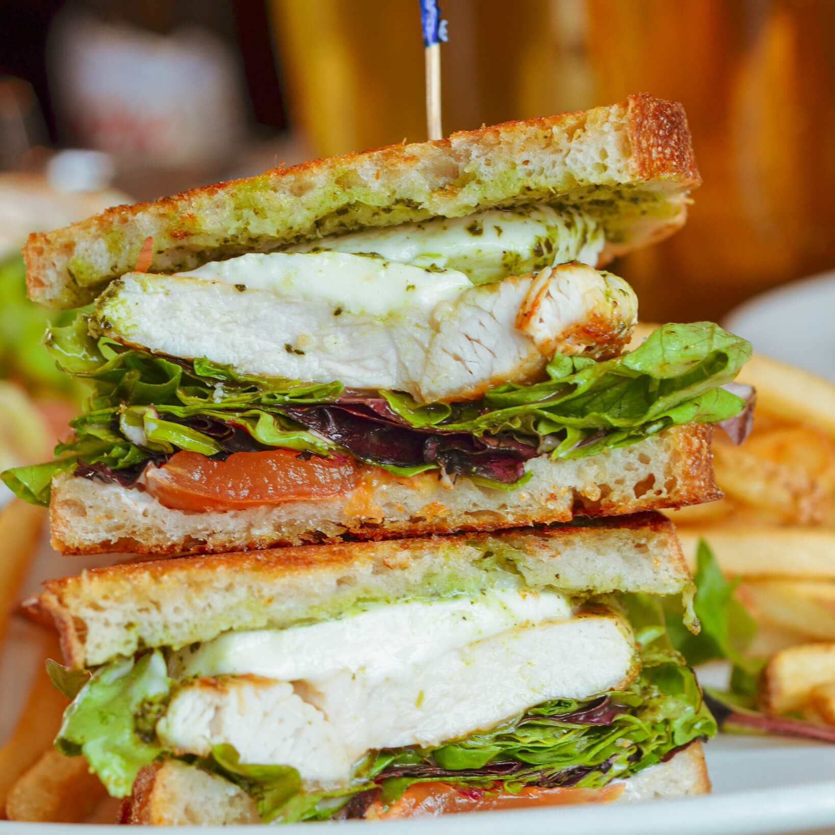 Chicken Caprese Sandwich